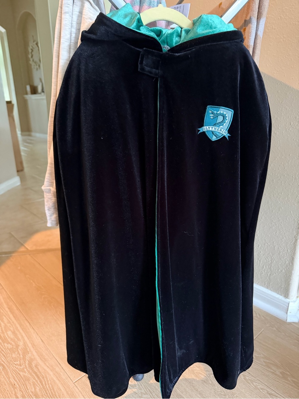 Slytherin Velvet Cape & Dress Set
